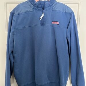 Vineyard Vines Men’s Blue Quarter-Zip Shepshirt